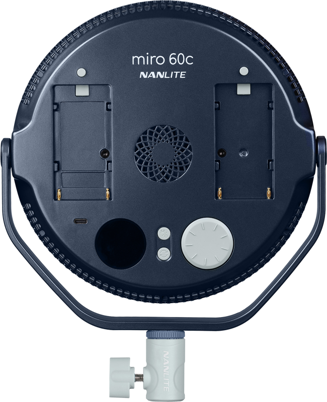 Nanlite Miro 60c LED Full-color Round Panel Light (Midnight Blue) - imagine 2