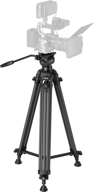 SmallRig 5441 AD14 Heavy-Duty Carbon Fiber Tripod - imagine 2