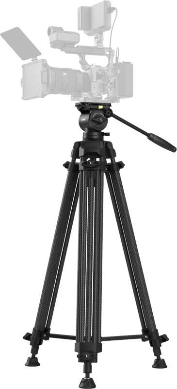 SmallRig 5441 AD14 Heavy-Duty Carbon Fiber Tripod - imagine 4