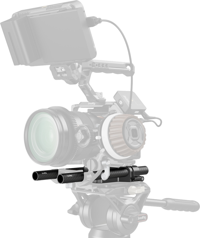 SmallRig 5609 Bottom Mount Plate with Dual 15mm Rod Clamp - imagine 3