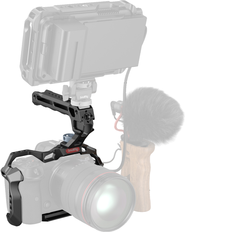 Kit carcasa camera foto video mirrorless cu maner, SmallRig 3830 Handheld Kit For Canon EOS R5/ R6/ R5 C - imagine 8