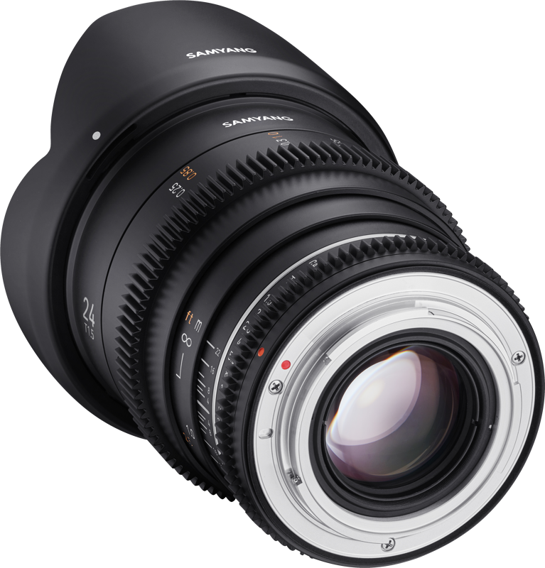 Samyang 24mm T1.5 VDSLR MK2 Canon RF Obiectiv video cinematic, Full Frame, Diafragma T1.5, Filtru 77mm, Weather Sealing - imagine 2