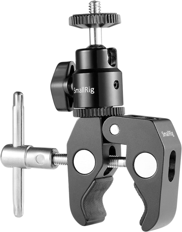 SmallRig 1124 Ball Head Mount and CoolClamp, Clema tip menghina cu cap rotund - imagine 2