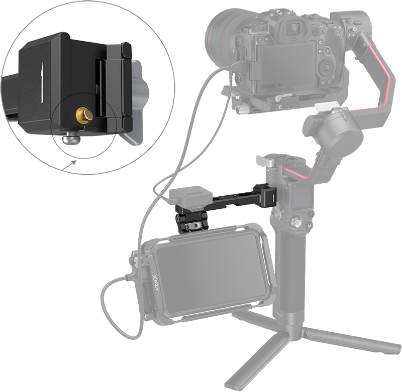 SmallRig 3026 Monitor Mount for Ronin RS2/RSC2, Suport pentru monitor pentru Ronin - imagine 3