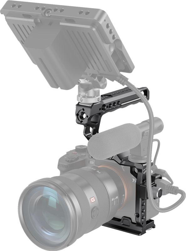 Kit carcasa camera foto video mirrorless cu maner, SmallRig 3237 Half Cage Kit For Sony A7S III - imagine 5