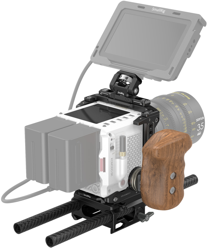 Kit carcasa camera foto video mirrorless cu maner, SmallRig 3208 Master Kit for Red Komodo - imagine 3