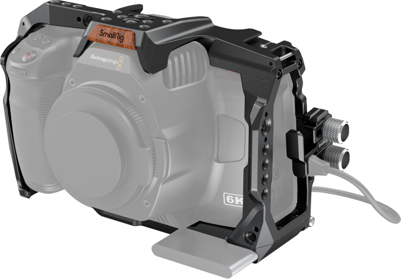 Kit carcasa camera foto video mirrorless cu maner si parasolar, SmallRig 3298 Cage & Accessory Kit Standard for BMPCC 6K Pro - imagine 3