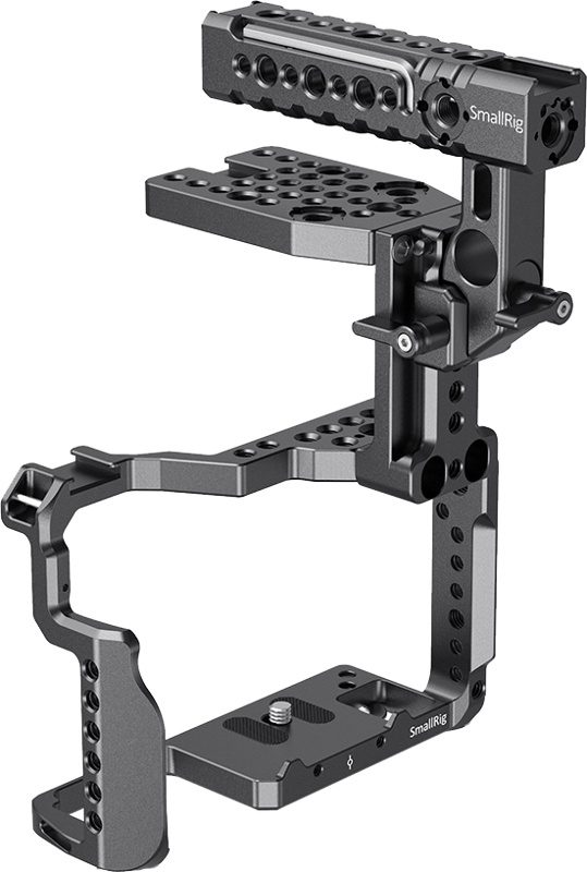 SmallRig 2649 Cage with XLR Helmet Kit for Lumix GH5/GH5S, Kit carcasa camera video cu maner - imagine 3