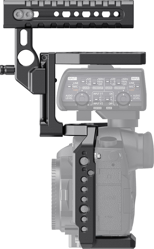 SmallRig 2649 Cage with XLR Helmet Kit for Lumix GH5/GH5S, Kit carcasa camera video cu maner - imagine 4