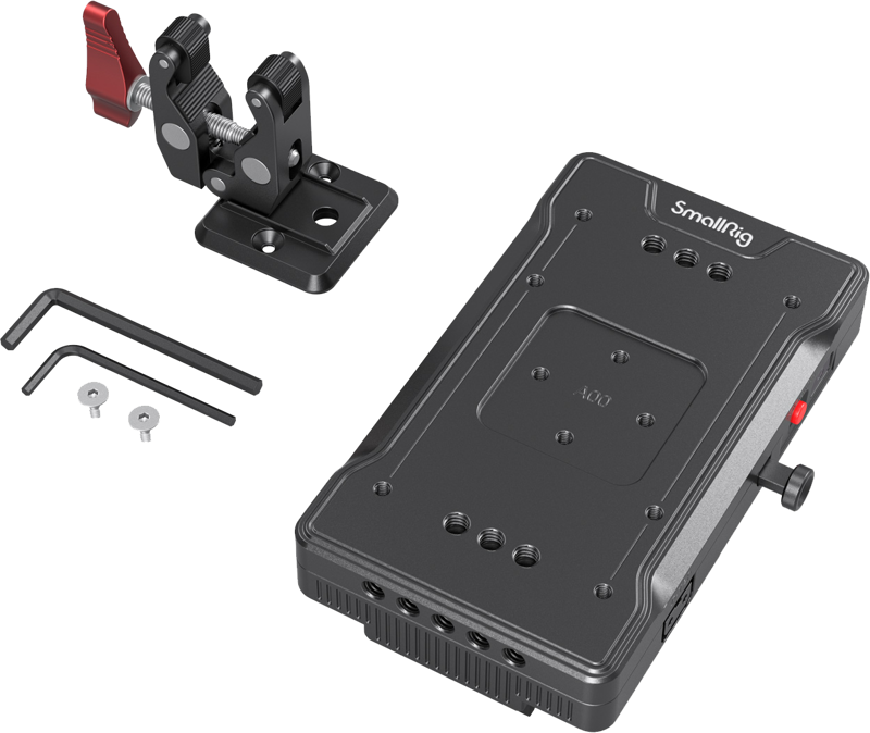 SmallRig 3202 Battery Adapter Plate V-Mount w Crab Shaped Clamp - imagine 2