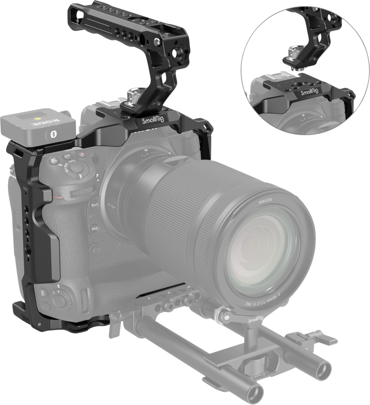 SmallRig 3738 Cage Kit For Nikon Z9, Kit carcasa camera foto video mirrorless cu maner - imagine 3
