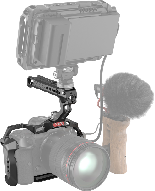 Kit carcasa camera foto video mirrorless cu maner, SmallRig 3830 Handheld Kit For Canon EOS R5/ R6/ R5 C - imagine 3