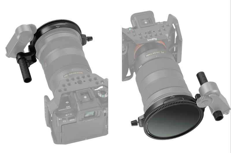 SmallRig 3864 Filter Kit CPL/VND 95mm with Rod Clamp, Set filtre polariza / ND - imagine 2