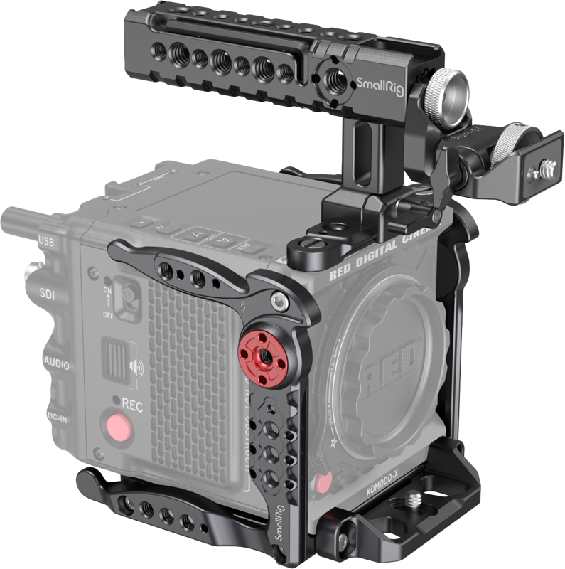 Kit carcasa camera foto video mirrorless cu maner, SmallRig 4110 Cage Kit Basic for RED Komodo / Komodo-X - imagine 2