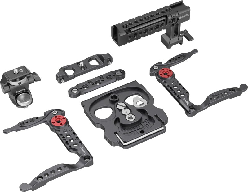 Kit carcasa camera foto video mirrorless cu maner, SmallRig 4110 Cage Kit Basic for RED Komodo / Komodo-X - imagine 3