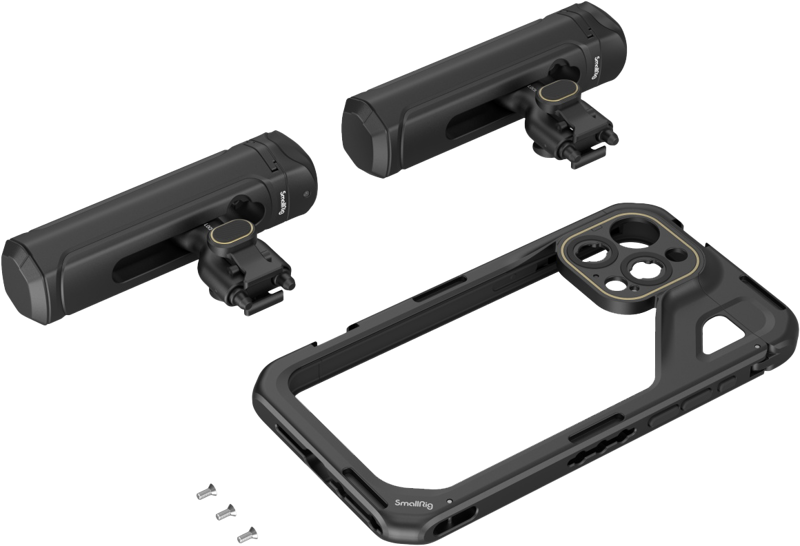 SmallRig 4392 Mobile Video Kit (Dual Handheld) for iPhone 15 Pro Max, Kit video dedicat iPhone - imagine 4