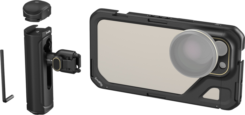 SmallRig 4393 Mobile Video Kit (Single Handheld) for iPhone 15 Pro Max, Kit video pentru smartphone - imagine 2