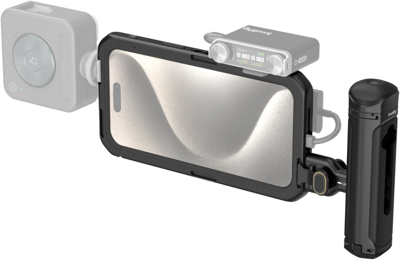 SmallRig 4393 Mobile Video Kit (Single Handheld) for iPhone 15 Pro Max, Kit video pentru smartphone - imagine 4