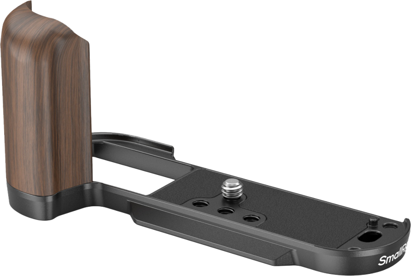 SmallRig 4784 Wooden L-Shape Grip for Fujifilm X-T50 Black, Grip din lemn camera camera foto mirrorless - imagine 2