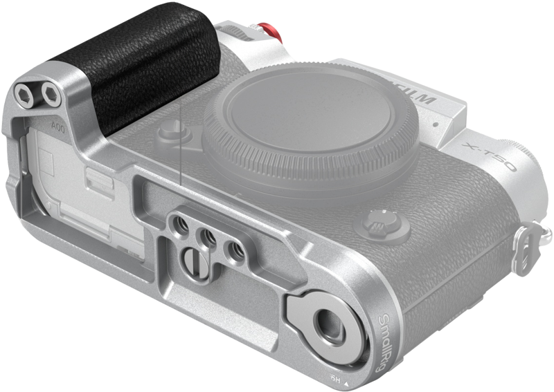 SmallRig 4713 Silicone L-Shape Handle for Fujifilm X-T50 Silver, Grip din silicon camera camera foto mirrorless - imagine 3