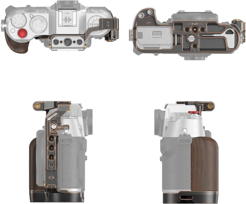SmallRig 4714 Retro Cage for FUJIFILM X-T50, Carcasa camera foto video mirrorless - imagine 2