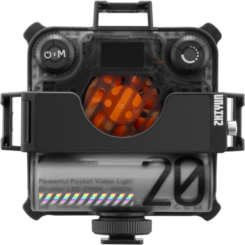 Zhiyun Fiveray M20 Combo Lampa LED Portabila, Putere 20W, Bi-Color, CCT 2700K-6500K, Voleti, Grid - imagine 4