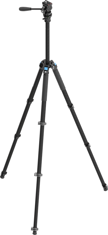 Sirui Carbon Fiber Tripod kit L-224F + KV-5 - imagine 3