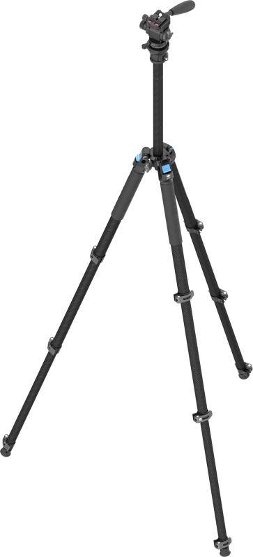 Sirui Carbon Fiber Tripod kit L-224F + KV-5 - imagine 4