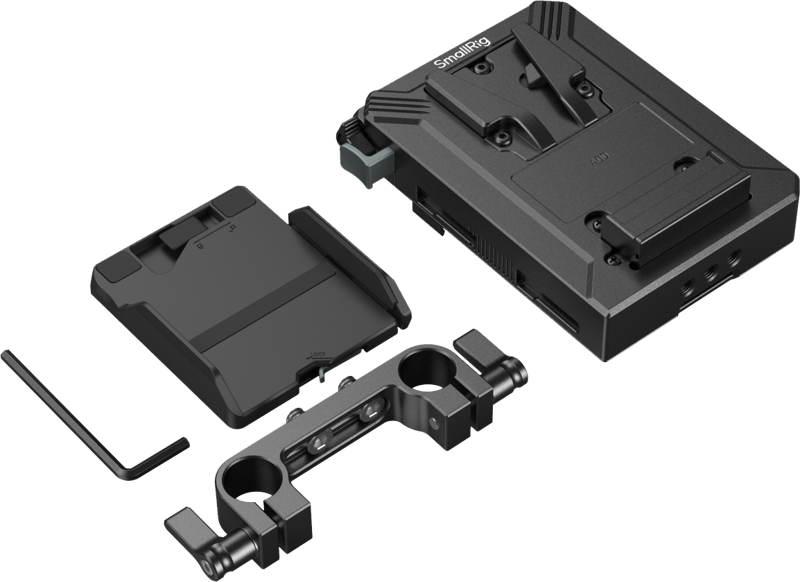 SmallRig 5226 V-Mount Battery Mount Plate Kit for 15mm LWS Rods - imagine 3