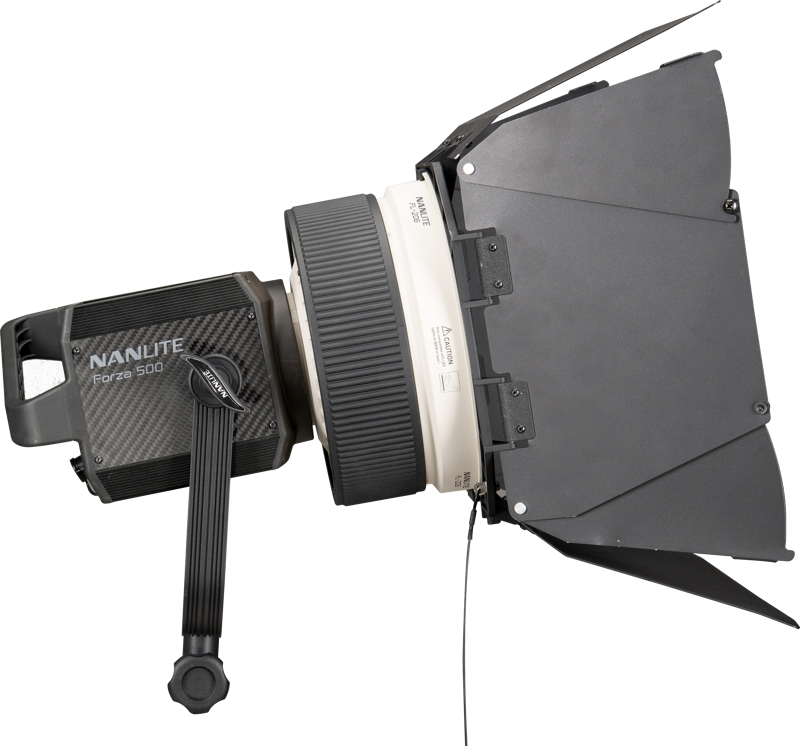 Nanlite FL-20G Lentila Fresnel cu Voleti, Montura Bowens 10-45 Grade, Pentru Forza 300/500 si FS Series - imagine 2