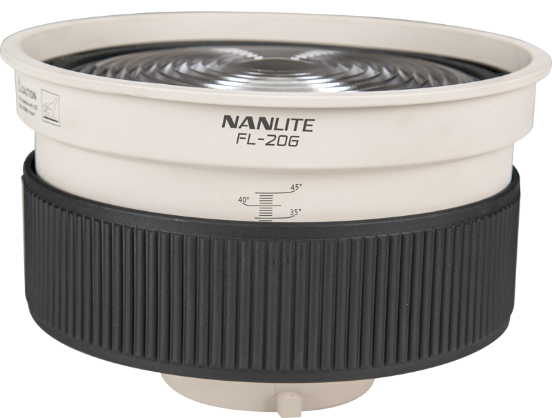 Nanlite FL-20G Lentila Fresnel cu Voleti, Montura Bowens 10-45 Grade, Pentru Forza 300/500 si FS Series - imagine 7