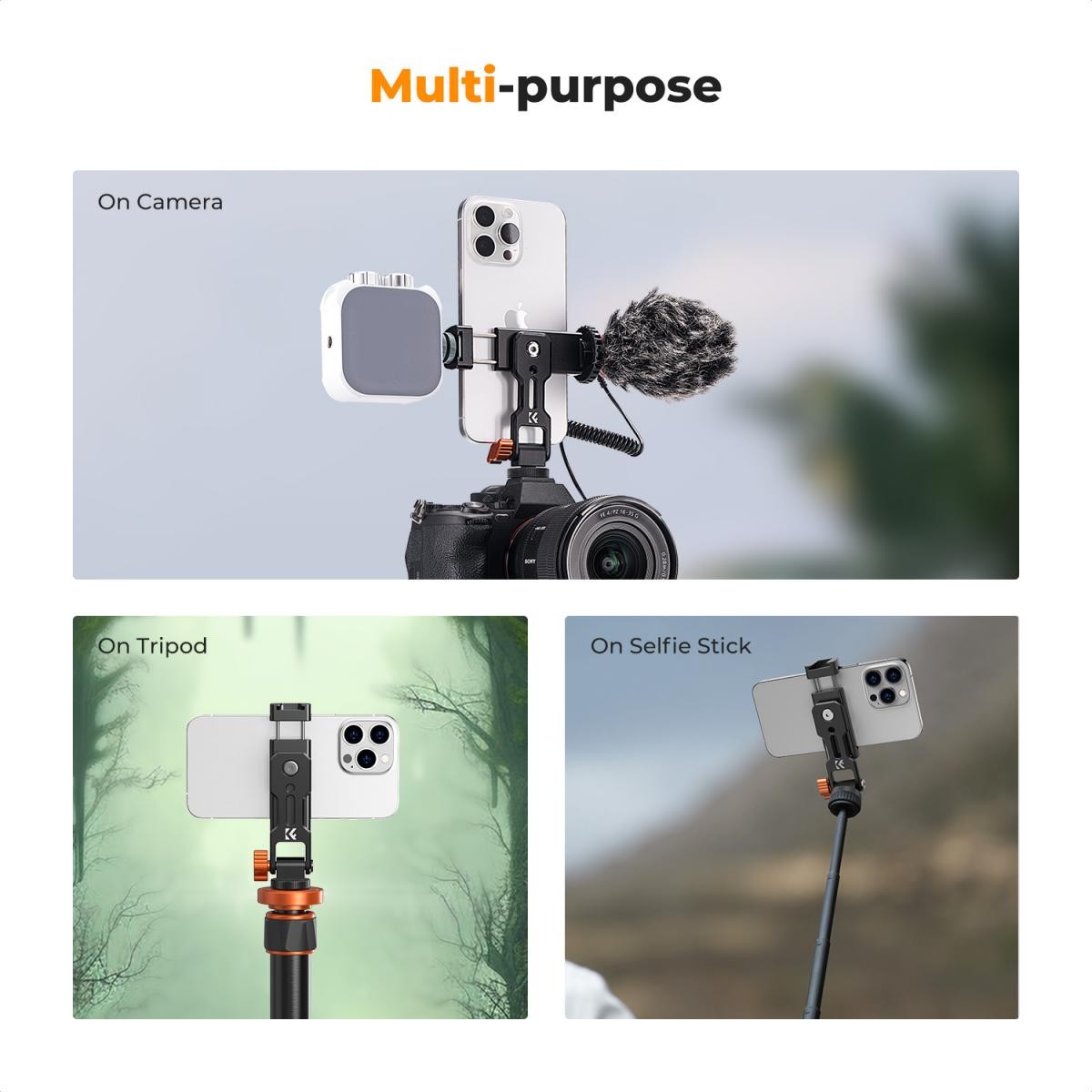 Stabilizatoare și gimbaluri portabile K&F pentru telefoane mobile. - imagine 6