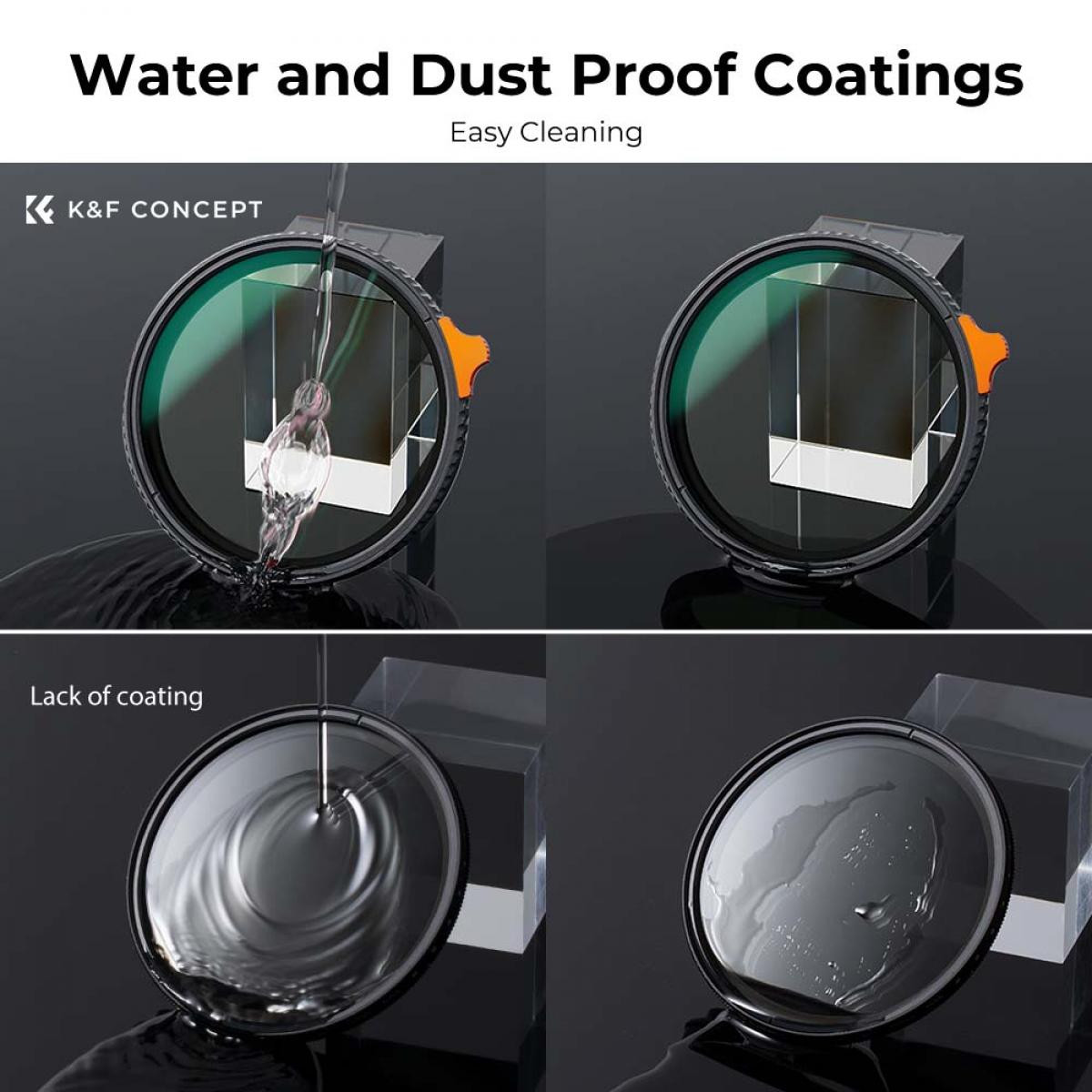 K&F Filtru 67mm Variable ND Filter ND8-ND128 (3-7 Stop), Filtru obiectiv ND - imagine 6