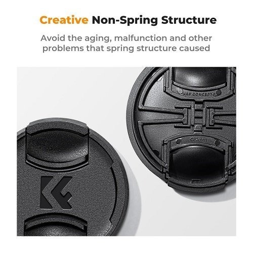 K&F Capac filtru K&F 82mm Lens Cap & String - imagine 2