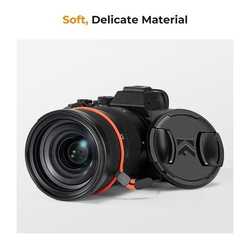 K&F Capac filtru K&F 82mm Lens Cap & String - imagine 4
