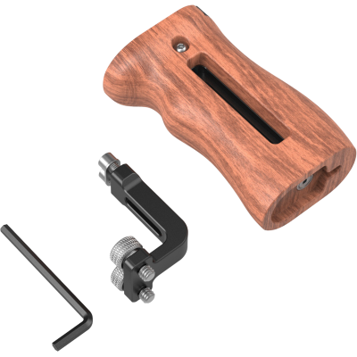Avatar-Shop|SmallRig 2093 Handle Wooden Universal Side, Maner universal din lemn pentru carcasa camera foto video mirrorless|SmallRig