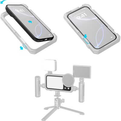 Avatar-Shop|SmallRig 5793 FilMov Lightweight Photography Bumper Case for iPhone 17 Pro Max Black|SmallRig