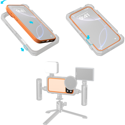 Avatar-Shop|SmallRig 5792 FilMov Lightweight Photography Bumper Case for iPhone 17 Pro (Orange)|SmallRig