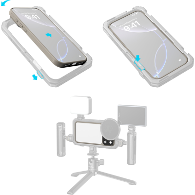 Avatar-Shop|SmallRig 5791 FilMov Lightweight Photography Bumper Case for iPhone 17 Pro (Gray)|SmallRig