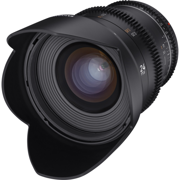 Samyang 24mm T1.5 VDSLR MK2 Sony FE Obiectiv video cinematic, Full Frame, Diafragma T1.5, Filtru 77mm, Weather Sealing