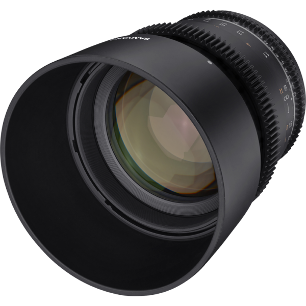 Samyang 85mm T1.5 VDSLR MK2 Sony FE Obiectiv video cinematic, Full Frame, Diafragma T1.5, Filtru 72mm, Weather Sealing
