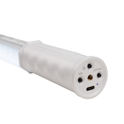 Nanlite PavoTube T8-7X Tub LED Pixel RGBWW, 100cm, 8W, 2700K-7500K, G/M Adjust, Baterie integrata, Control Bluetooth si DMX