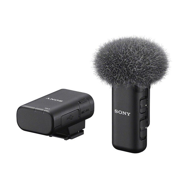 Sony ECM-W3S Sistem Microfon Wireless Lavaliera Single, Bluetooth 5.3, Transmisie 150m, Anulare Zgomot, Autonomie 6 Ore