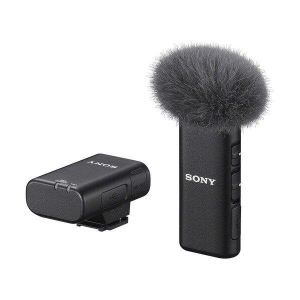 Sony ECM-W2BT Sistem Microfon Wireless Bluetooth, Pentru Camere Sony MI, Raza 200m, Autonomie 9 Ore, Rezistent la Praf si