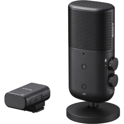 Sony ECM-S1 Sistem Microfon Wireless pentru Streaming, Receptor Patina MI, Bluetooth...
