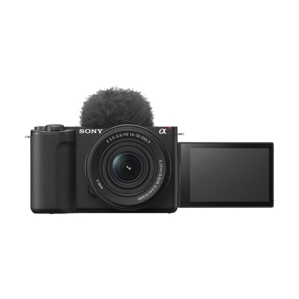 Sony ZV-E10 II Kit PZ 16-50mm F/3.5-5.6 OSS II, Aparat Foto Mirrorless 4K, Senzor APS-C 26MP, Autofocus 759 Puncte, Ecran