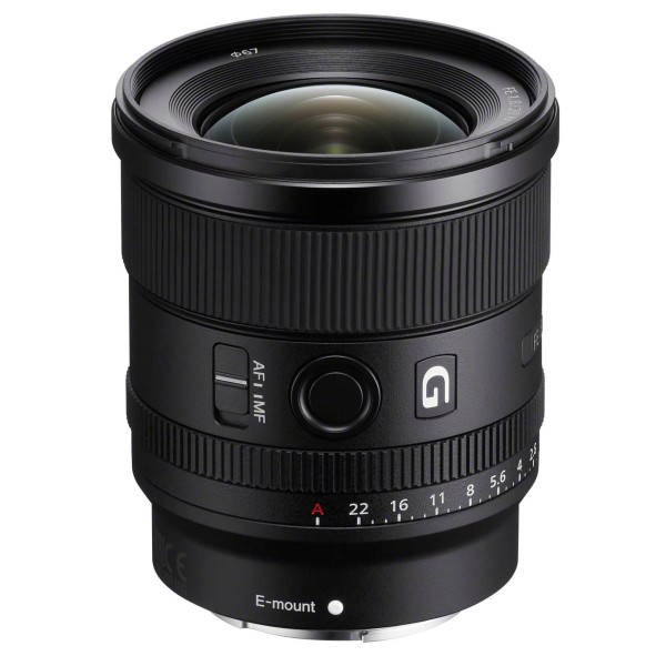 Sony FE 20mm F1.8 G Obiectiv foto mirrorless, Ultra-Wide, Diafragma F1.8, Inel diafragma De-Click, Compact