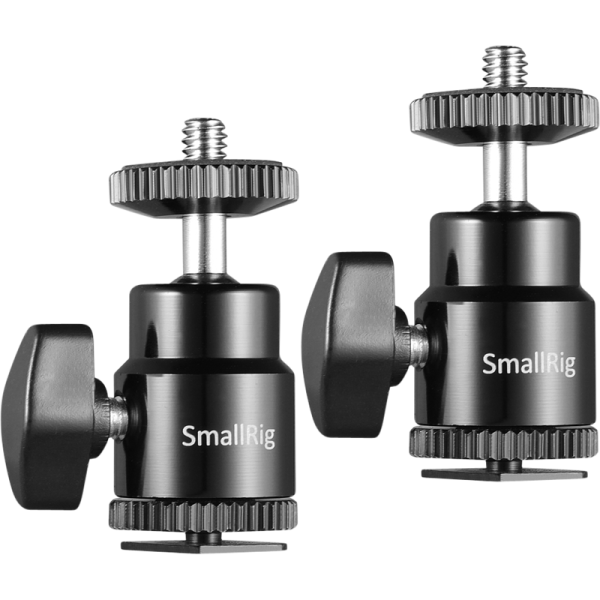 SmallRig 2059 Camera Cold shoe -Ballhead-1/4"Sc 2P, Suport camera DSLR mirrorless cap cu bila pivotant