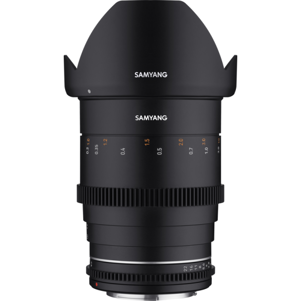Samyang 35mm T1.5 VDSLR MK2 Canon RF Obiectiv video cinematic, Full Frame, Diafragma T1.5, Filtru 77mm, Weather Sealing