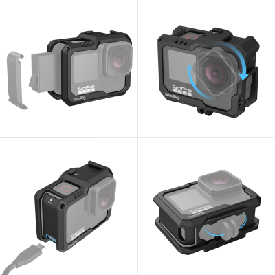 Avatar-Shop|SmallRig 3083 Cage Black For GoPro Hero 9/10/11/12, Carcasa GoPro|SmallRig